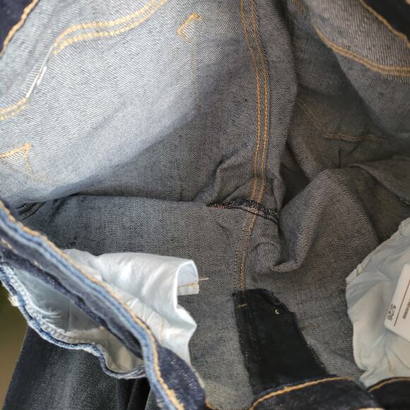 KanCan Ultra High Rise Flare Jeans Rigid Denim Distressed Raw Hem Women 26 - Picture 10 of 12